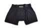 Black boxer briefs with Manley Barrier Technology that stops the pee spot. Feel manly in Manley with our Presenting Pouch.
