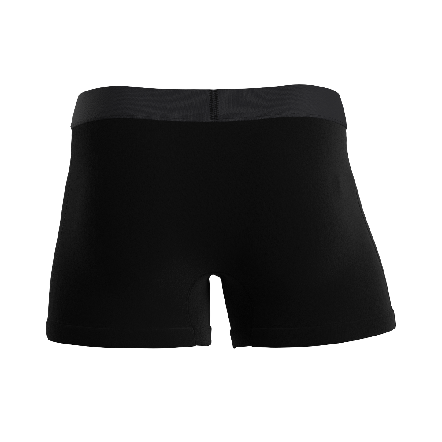 Black to Basics boxer briefs with Manley Barrier Technology that stops the pee spot. Feel manly in Manley.