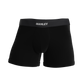 Black to basics boxer briefs with Manley Barrier Technology that stops the pee spot. Feel manly in Manley with our Presenting Pouch.