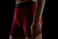 Well Red boxer briefs. Manley Barrier Technology that stops the pee spot. Feel manly in Manley. Stop the Pee Spot. 