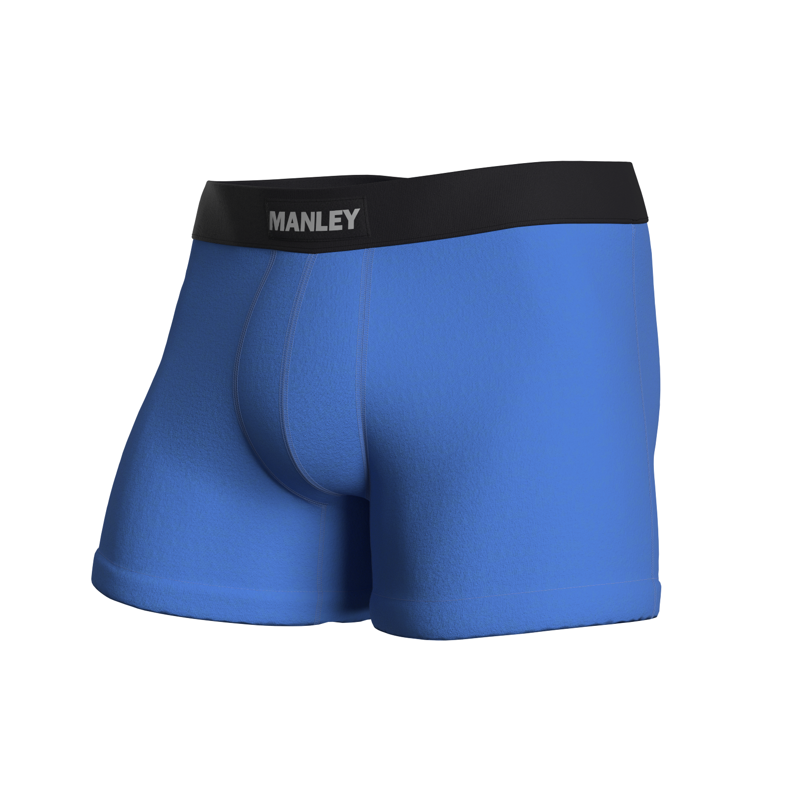 Eclectic Blue boxer briefs with Manley Barrier Technology that stops the pee spot. Feel manly in Manley. Eclectic Blue